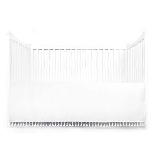NWOB Crib Skirt with Tassels in White